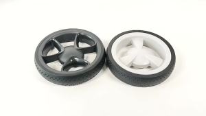 2 Type Rear Wheel Custom For Stokke Xplory V2/V3/V4/V5/V6/X Buggy Rubber Tire Or PU Tubelees Trye Cover Baby Stroller Parts