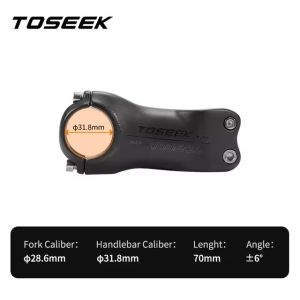 Pô tăng Xe Đạp Carbon Toseek K04 Cổ Lái Stem 8° Size 70mm 80mm 90mm 100mm 110mm 120mm