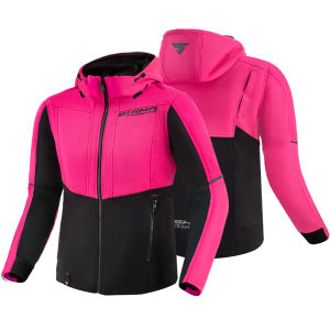 SHIMA LADY DAYBREAKER MOTORCYCLE JACKET - BLACK/PINK