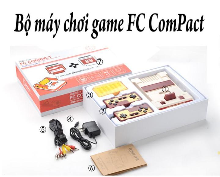 Máy Chơi Game Điện Tử 4 Nút Compact có 500 game trong máy .và tặng thêm 1 băng 132 trò