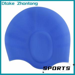 Dtake Adults High Elastic Swimming Caps Men Women Waterproof Swimming Pool Cap Protect Ears Long Hair Large Silicone Diving Hat