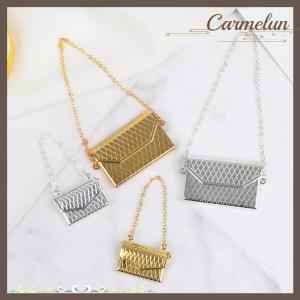 [Carmelun] Metal chain pack Doll Bag Miniature Shopping Handbag for Clothes Accessories