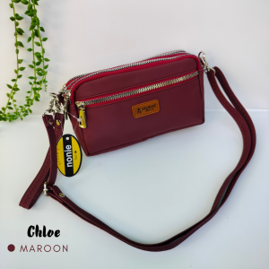 SLINGBAG CHLOE BY NONIE TAS SLEMPANG WANITA 4 RUANG HARGA MURAH BAHAN CHOCOLY ANTI AIR BISA COD