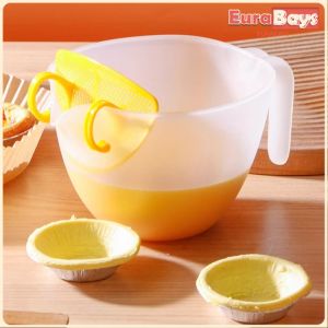 E.B. 1000ml Large Capacity Mixing Bowl Measuring Cup with Measurement Markings for Cooking Baking