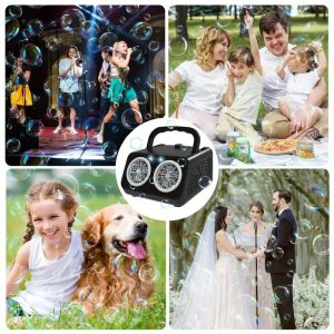 Bubble Machine Portable High Power Dreamy and Colorful Atmosphere Fashion Surround Sound Birthday Party
