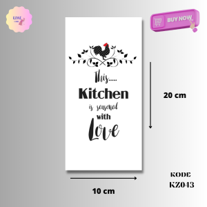 Hiasan Dinding Poster papan MDF dekorasi estetik 10x20 cm Wall Decor Home Tema kitchen2