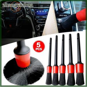 zhangxiuhua 5PCS Car Detailing Brushes Clean Seat Detail Brush Car Wash Slit Brush for Cleaning Car Interior