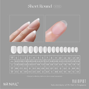 [Vainpot-SG] MR NAIL Full Coverage Soft Gel Tips Extension - 360pcs/ 12 sizes