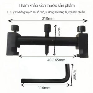 Cọ kéo 2 móng điều chỉnh Dụng cụ tháo bánh đai trục khuỷu ô tô đường kính 40‑165mm sửa chữa động cơ