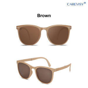 CAREVISY Influencer Polarized Sunglasses Foldable UV400 Protection Anti Glare Driving Fishing Outdoor Activities Sunglasses for Adults Men Women