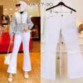 Celana Jeans Cutbray Rawis Putih Basic Wanita/Celana Jeans Wanita Terbaru/Celana Jeans Perempuan/Celana Jeans Wanita Viral/Celana Jeans Cutbray Wanita. 