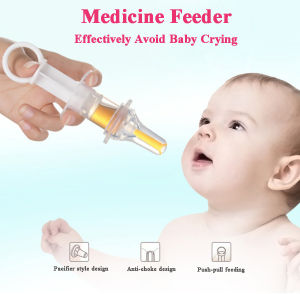 [Ready Stock]Needle Silicone Feeder  Baby Food Grade  Medicine Dropper Dispenser Pacifier