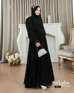 COD Aylin Abaya Matt Ceruty Mix Payet Dress Lebaran Abaya Wanita Dewasa Terbaru 2025 Fashionable