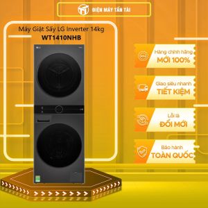 WT1410NHB - Máy giặt sấy LG Inverter WashTower 14 KG WT1410NHB - Cho phép điều khiển máy giặt từ xa qua ứng dụng LG ThinQCông nghệ Smart Paring™ - GIAO TOÀN QUỐC - FREESHIP HCM