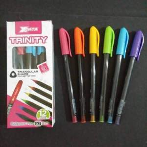 Bolpen Tebal Xdata Trinity 1.0mm  /Pulpen Hitam Tebal Xdata Trinity