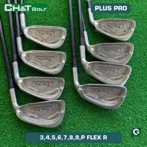 Bộ gậy golf sắt nam Plus pro 8 cây 3456789P Flex R nguyên bẩn nhập khẩu