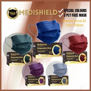 Premium 50pcs Denim Blue 3ply Face mask Disposable Mask 3 Layer Mask ultra soft