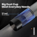 MIUI Mini Vacuum Cleaner Small Handheld Vacuum Cordless USB Rechargeable 3 Rotating Head Easy to Clean Desktop Keyboard & Car. 