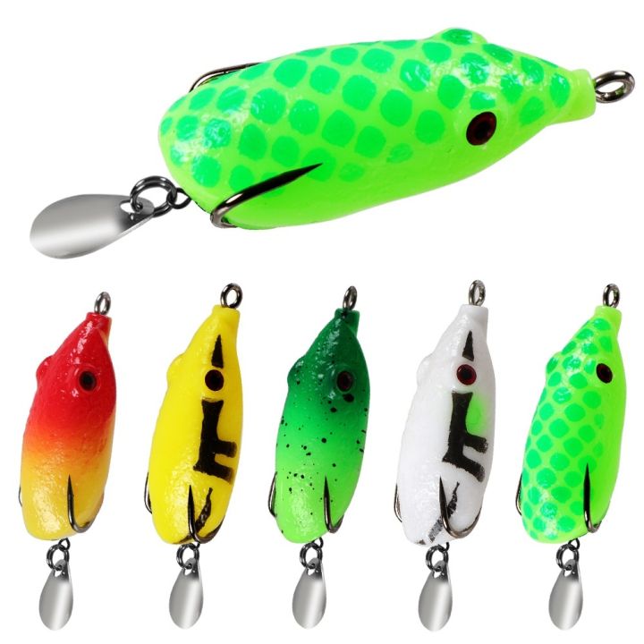 Umpan Katak Soft Frog Fishing Lure Mini Soft Lure Double Hooks  Top Water Ray Frog Artificial Bait Lazada