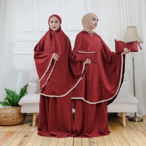 MUKENA AMPLOP Renda Premium & Mukenah Dewasa JUMBO Hyget Polos All Size Free Tas Traveling