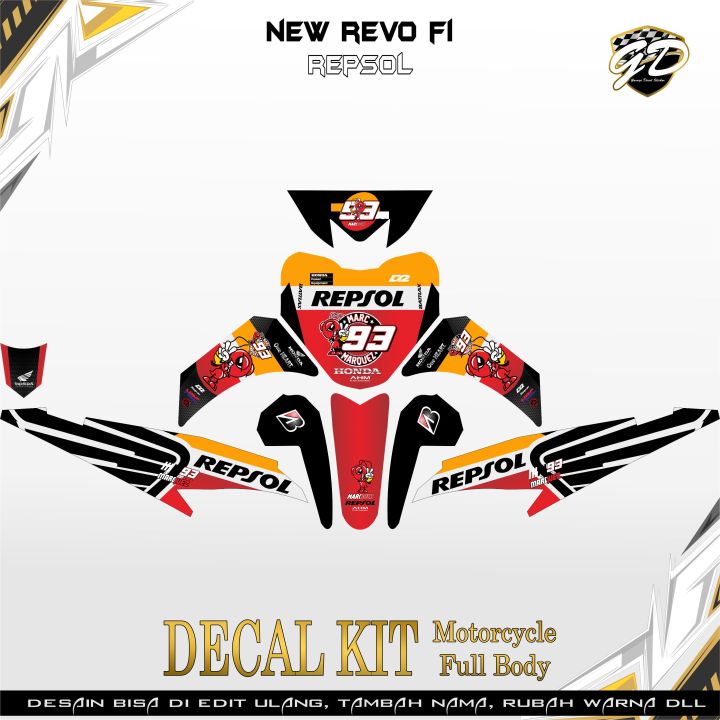 Decal Revo Fit Injeksi Full Body Decal Revo FI Full Body Repsol ...