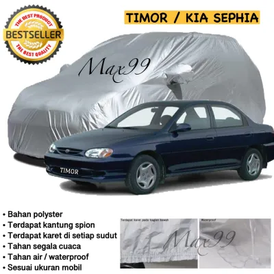 COD - Sarung Mobil Timor / Sarung Mobil Kia Sephia Car Body Cover Timor Silver Coating / Selimut Mobil Sedan Timor / Mantel Mobil Timor / Penutup Mobil Timor - Max99