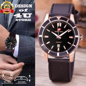 Jam Tangan Pria Swiss Army 4U-05701-Tgl-Leather Band