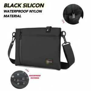 SP094) High Quality Water Resistant Super Slim SNIPER Sling Bag Crossbody bag Fit 8 in tablet with multiple pockets