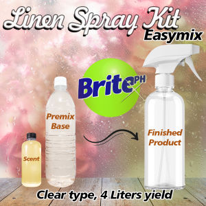 Linen/Room Perfume Spray Clear Type Easymix Kit 4L Yield Max (Earn P700 plus in profits)