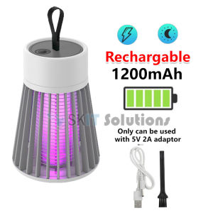 【SKIT SG】UV Wave Mosquito Killer Electric Shock Mosquito Repellent Trap Insect Killer Direct Plug / Rechargeable Type Electric Shock Mosquito Killer Lamp USB 5V Fly Trap Zapper Electric Insect Killer Repellent Bedrooment Bedroom Outdoor Anti Mosquito Trap