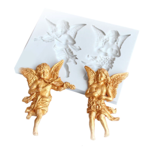 Musical Angel Figurine Silicone Molds for Handmade Soap Epoxy Resin Silicone Molds for Gypsum Decoration