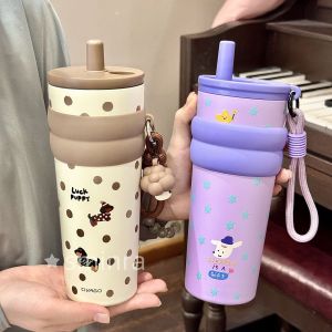 แก้วกาแฟ ฉนวน ถ้วยเก็บความร้อน สามารถทําได้ สามารถบรรจุน้ำได้ หลอด ไร้รอยต่อ เบา