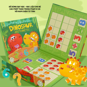 Học Liệu Thông Minh Nam Châm Từ Tính Giúp Bé Học Toán Hinh Khủng Long Đáng Yêu
