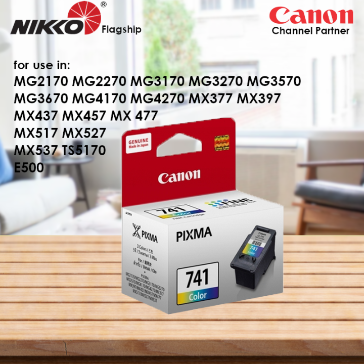 Canon 741 CL-741 CL741 740 CL 741 Black Color Ink Cartridge for Pixma MG2170 MG2270 MG3170 MG3270 MG3570 MG3670 MG4170 MG4270 MX377 MX397 MX437 MX457 MX 477 MX517 MX527 MX537 TS5170 E500