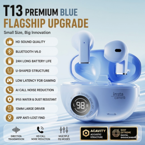 J16 High-Quality Bluetooth 5.4 Wireless Earbuds with Noise Cancelling Low Latency Type-C Charging and Sports Earphones
