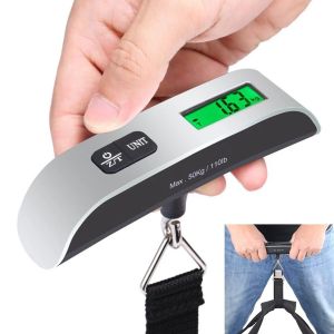 LazChoice GoTravel 50kg/110lb Luggage Scale Electronic Digital Scale Portable Handheld Travel Suitcase Bag Hanging Scale Weight Balance-7051