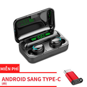 Tai Nghe Bluetooth AMOI F9 Thế Hệ 5 Bản Nâng Cấp Mới Chip 5.0 Micro HD Chống Nước Âm Thanh Vòm - Tai Nghe Bluetooth 5.0 - Tai nghe bluetooth pin trâu - Tai nghe nhét tai không dây Tai nghe buetooth Tai nghe bluetooth mini nhét tai