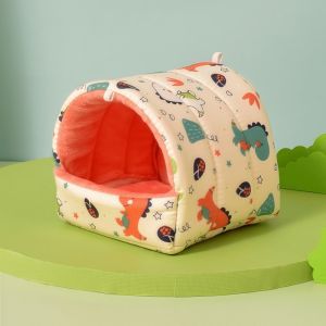 WAYCAI Vải nhung cotton Nhà cho chuột hamster Mềm mại Có thể giặt Giường sóc Thoải mái Nhà cho thú cưng nhỏ Dành cho chuột nhím v.v.