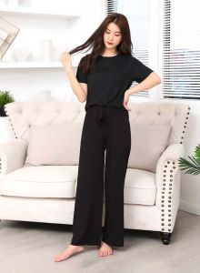 (COD)Setelan kasual sutra es musim panas pakaian dewi olahraga keren (40-85kg/155-175cm)