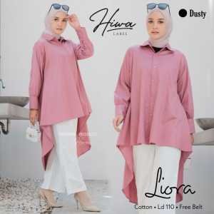 Baju Atasan Wanita Muslimah Blouse Cutting Shibori Liora Bahan Cotton Premium | GOODSAJI HIJABSTUFF