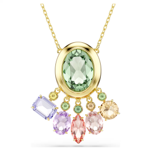 Swarovski Gema Colored Crystal Pendant 925 Sterling Silver Necklace Elegant Birthday Gift for Women Gift Box Set XL-7690890342