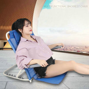 พนักพิงหลัง พับได้ พนักพิงหลั  ผู้สูงอายุ/พนักพิงผู้ป่วย ไม่ขึ้นสนิม มีที่พักแขนปรับได้5ระดับ พนักพิงหลัง มีที่พักแขนที่ สันทนาการเก้าอี้พับ