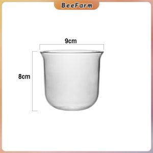 BF Transparent Glass Cup Coffee Mug Heat Resistant Cup Milk Cup Coffee Glasses 320ml