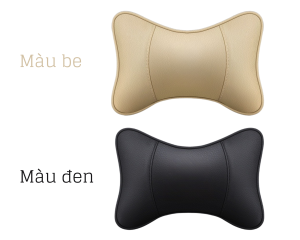 Gối Tựa Đầu Ô Tô Da PU Cao Cấp Thoáng Khí Chống Đau Mỏi Cổ Vai Gáy - Gối Tựa Đầu Gắn Ghế Ngồi Ô Tô Có Logo Theo Hãng Xe - PT Automotive