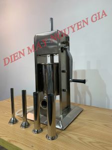 Máy đùn xúc xích máy đùn thịt máy làm dồi quay tay 3l 5l Inox 304