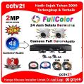Paket Lengkap CCTV 2 Kamera Colorvu+Audio 5MP High Technology Full Color 24Jam Berwarna+DVR+KB-35M Promo cctv21. 