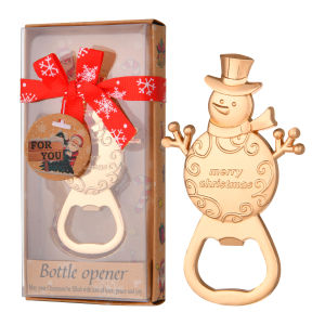【 HSG 】 Christmas themed bottle opener Decorative Souvenirs with label bottle opener Party Gifts Christmas Decorative and Gifts to Guests is ideal for wedding or baby welcoming party
