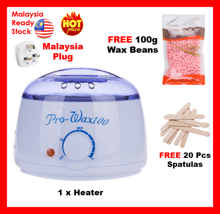 M'sia PLUG) in Waxing Machine Set Wax Hair Removal Wax Warmer