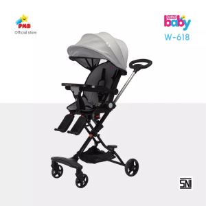 STROLLER ANAK MURAH STROLLER W-618 PMB STROLLER TRAVELING STROLLER LIPAT Baby Stroller Magic PMB W-618 Kursi Putar & Tidur Kereta Dorong Bayi