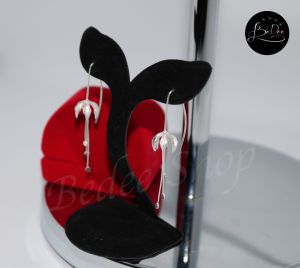 ต่างหูเงินแท้98% ต่างหูห้อย ต่างหูเงิน เงินแท้ทั้งชิ้น ไม่ใช่เงินชุบ ผู้หญิง ดีไซน์เก๋ สามารถใส่ได้หลายแบบ BedeeSilver BedeeShop รหัส BD-ER-98009